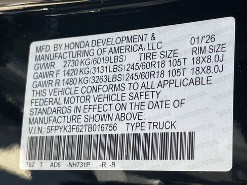 New 2026 Honda Ridgeline TrailSport image 27