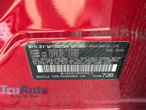 Used 2024 Mitsubishi Mirage ES FWD image 22