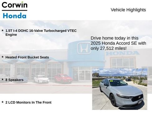 Used 2025 Honda Accord SE image 6