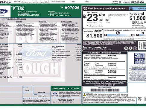 Certified 2023 Ford F150 Lariat w/ Equipment Group 502A High image 4