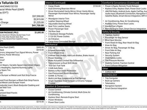 Used 2021 Kia Telluride EX w/ EX Premium Package FWD image 5