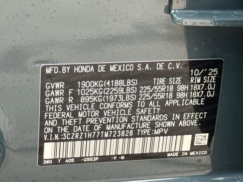 New 2026 Honda HR-V EX-L image 28