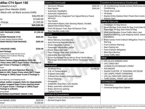 Used 2023 Cadillac CT4 Sport w/ Technology Package image 5