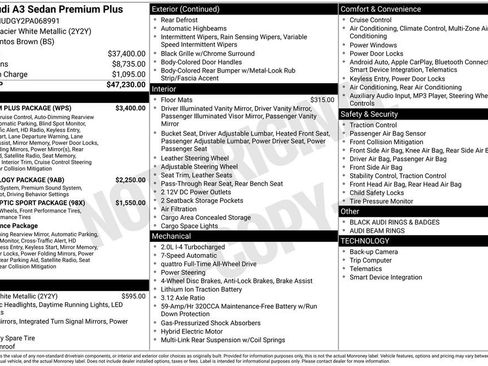 Used 2023 Audi A3 2.0T Premium Plus w/ Premium Plus Package image 31