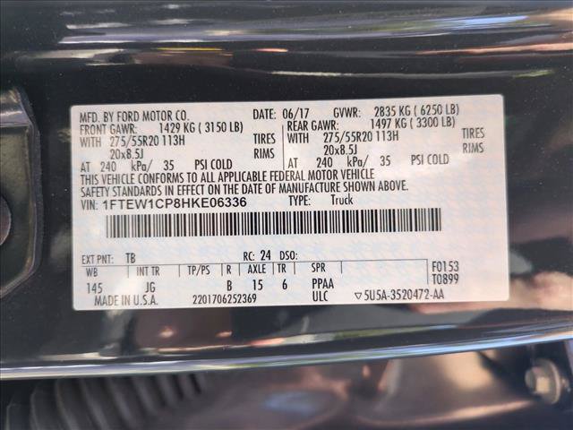 Used 2017 Ford F150 XL w/ Equipment Group 101A Mid RWD image 14