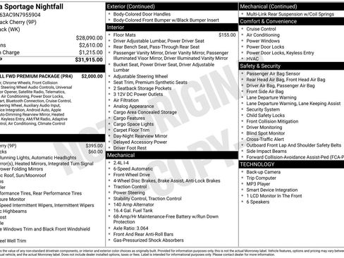 Used 2022 Kia Sportage Nightfall Edition w/ Nightfall Fwd Premium Package image 34