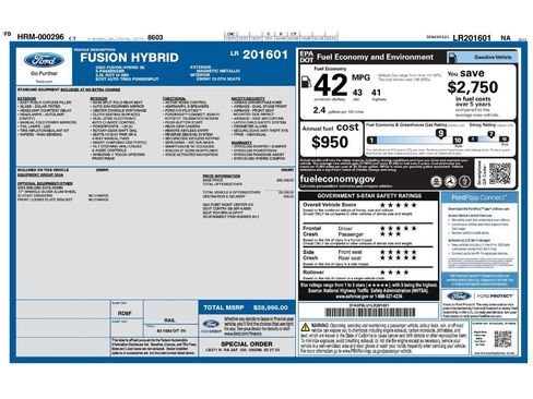 Used 2020 Ford Fusion SE FWD image 2