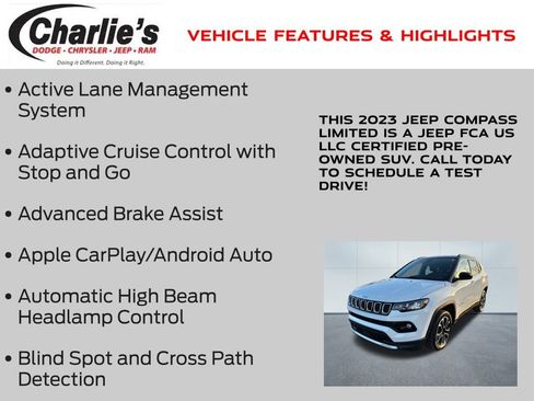 Certified 2023 Jeep Compass Limited image 7