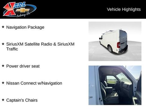 Used 2019 Nissan NV 2500 SL w/ Navigation Package RWD image 2