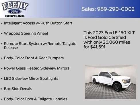 Certified 2023 Ford F150 XLT w/ Equipment Group 302A High image 26