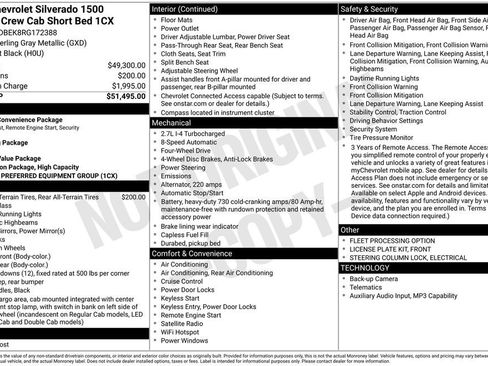Used 2024 Chevrolet Silverado 1500 Custom AWD/4WD image 37