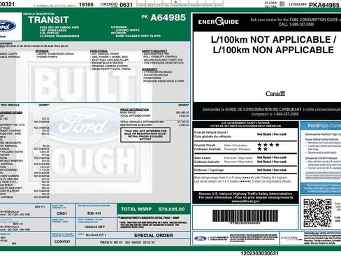 Used 2023 Ford Transit 250 High Roof AWD w/ Exterior Upgrade Package image 2