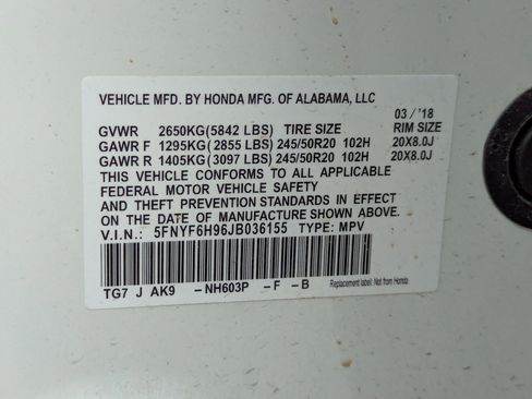 Used 2018 Honda Pilot Touring image 32