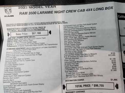 Used 2023 RAM 3500 Laramie image 52