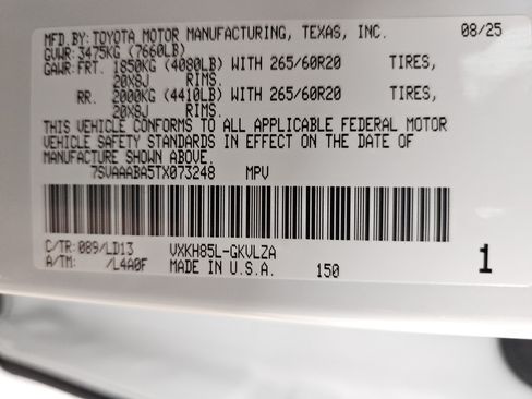 Used 2026 Toyota Sequoia Limited AWD/4WD image 34