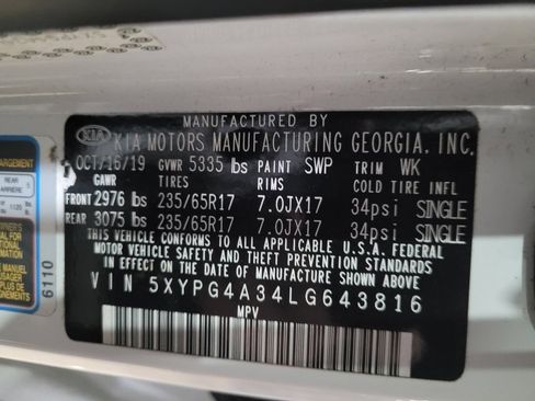 Used 2020 Kia Sorento L FWD image 33