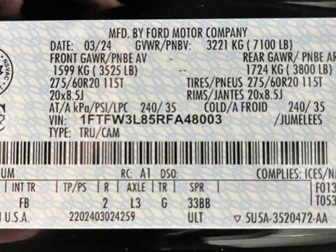 Used 2024 Ford F150 XLT w/ Equipment Group 302A MID AWD/4WD image 55