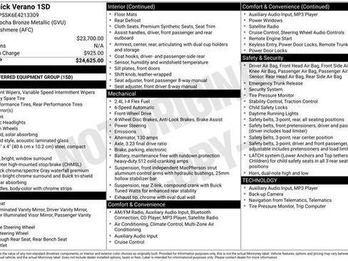 Used 2014 Buick Verano image 6