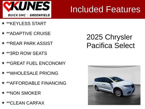Used 2025 Chrysler Pacifica Select FWD image 3