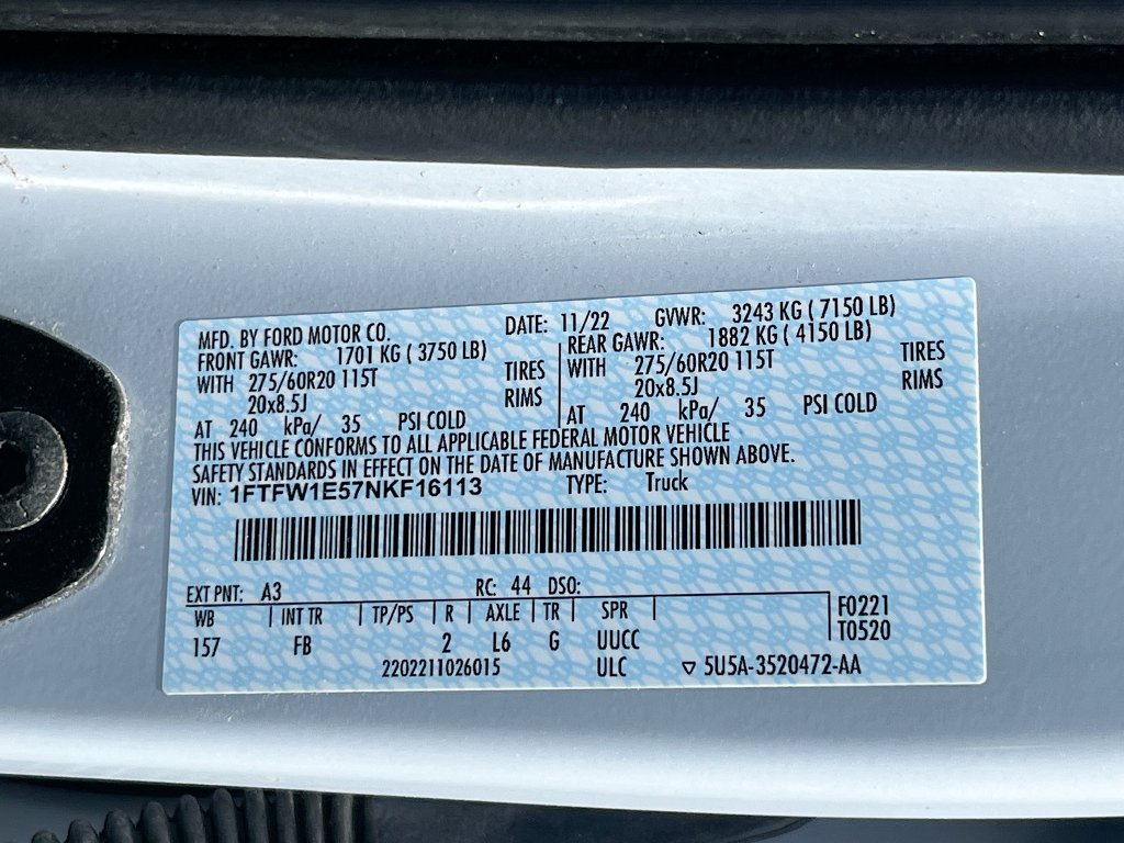 Used 2022 Ford F150 XLT w/ Equipment Group 302A High AWD/4WD image 31