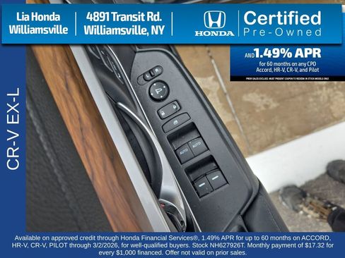 Certified 2022 Honda CR-V EX-L image 11