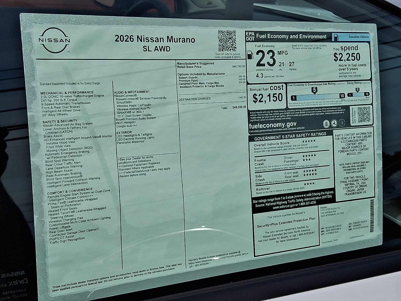 New 2026 Nissan Murano SL AWD/4WD image 8
