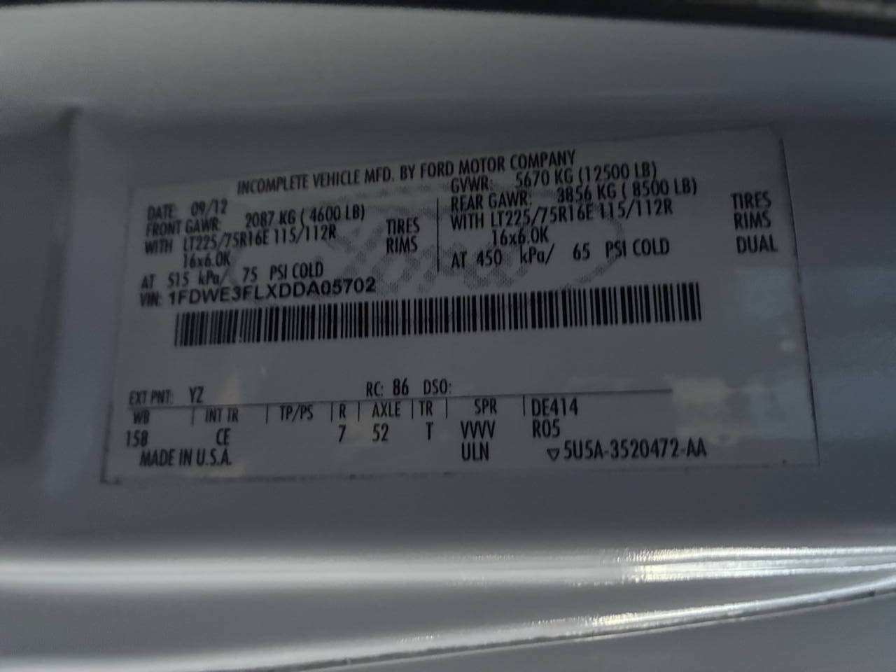 Used 2013 Ford E-350 and Econoline 350 Super Duty w/ Payload Pkg RWD image 26