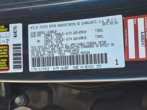 New 2026 Toyota Tacoma TRD Sport image 34