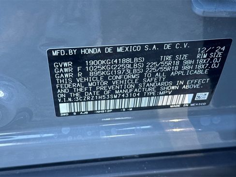 Certified 2025 Honda HR-V Sport image 30