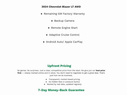 Used 2024 Chevrolet Blazer LT w/ Convenience Package image 2