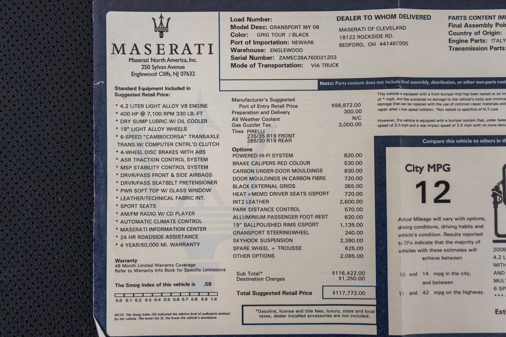 Used 2006 Maserati GranSport Coupe RWD image 25