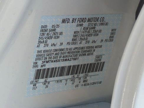 New 2025 Ford Mustang Mach-E GT w/ Interior Protection Package image 36