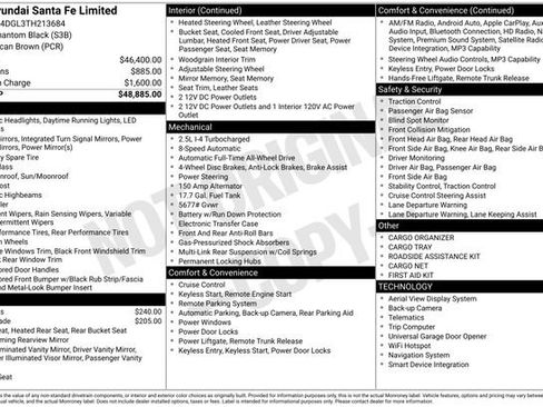 New 2026 Hyundai Santa Fe Limited AWD/4WD image 44