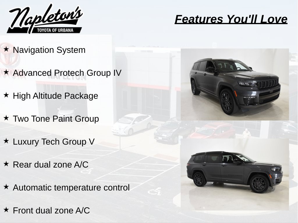 Used 2023 Jeep Grand Cherokee L Summit w/ Advanced Protech Group IV AWD/4WD image 7