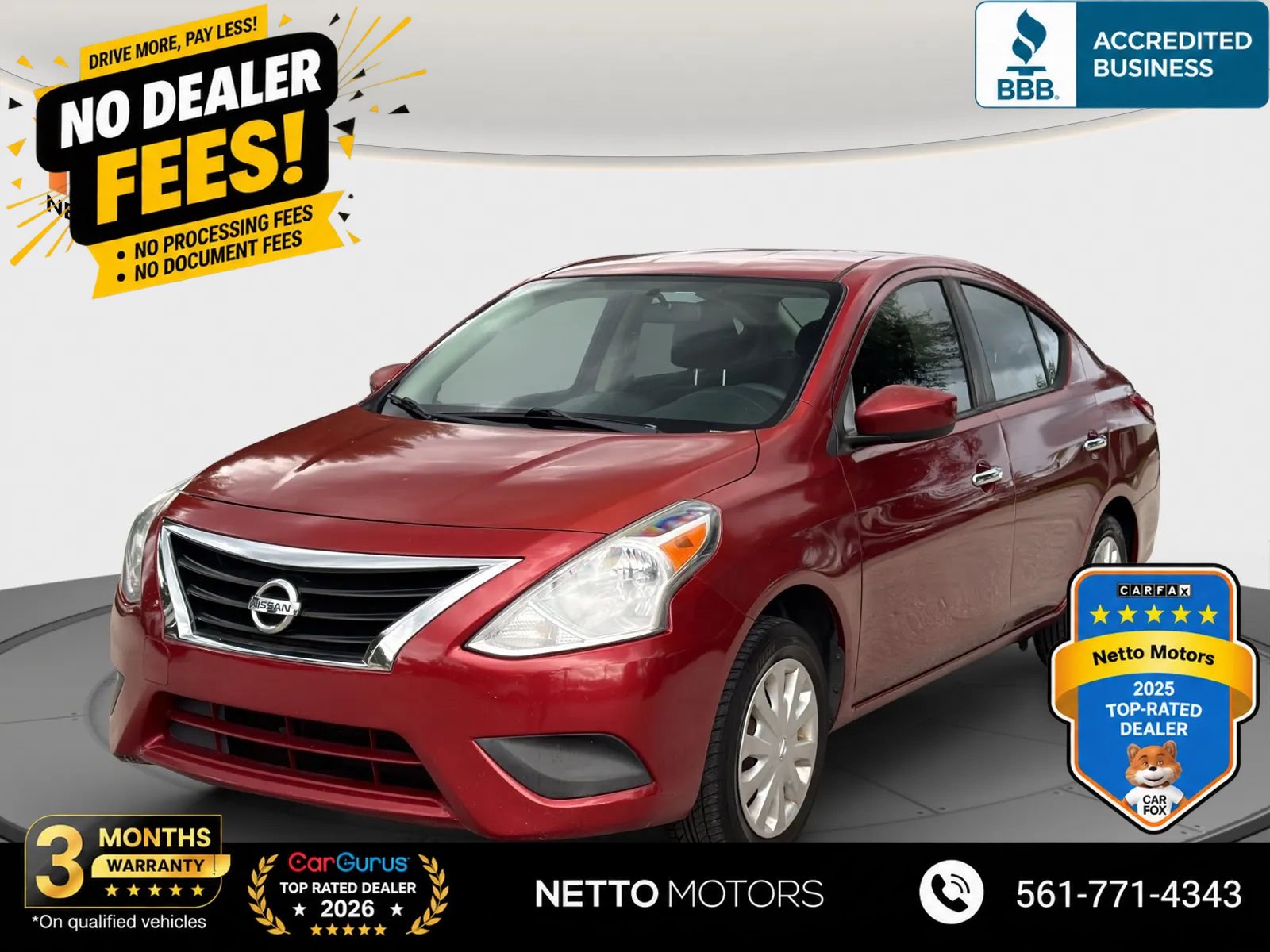 Used 2016 Nissan Versa SV FWD image 1