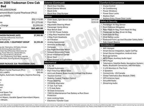 Used 2025 RAM 2500 Tradesman w/ Power Wagon Package AWD/4WD image 1