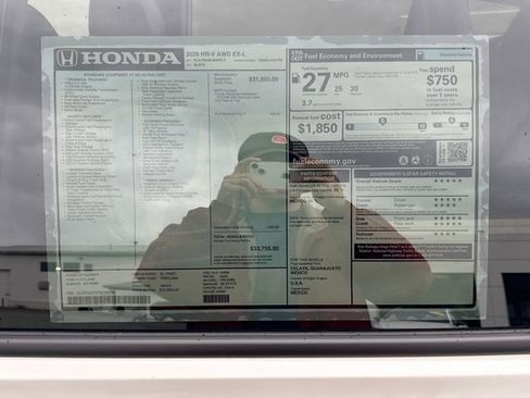 New 2026 Honda HR-V EX-L image 30