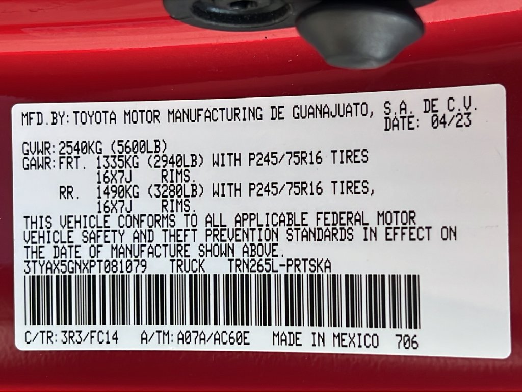Used 2023 Toyota Tacoma SR5 RWD image 21