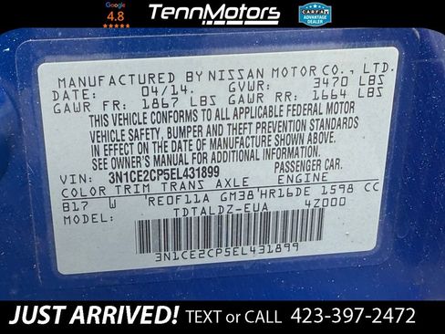 Used 2014 Nissan Versa Note SV w/ Convenience Package FWD image 22
