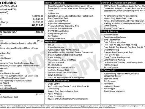Used 2024 Kia Telluride S w/ S Sunroof Package image 3
