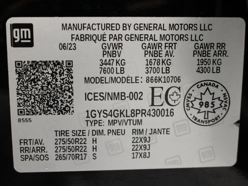 Certified 2023 Cadillac Escalade Sport Platinum w/ LPO, ONYX Package AWD/4WD image 43