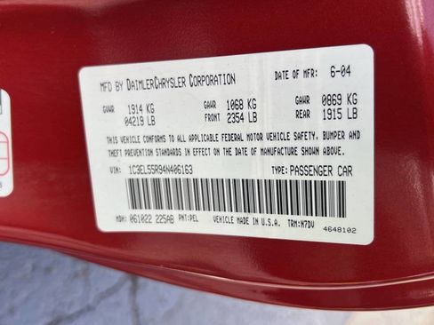 Used 2004 Chrysler Sebring LXi image 35