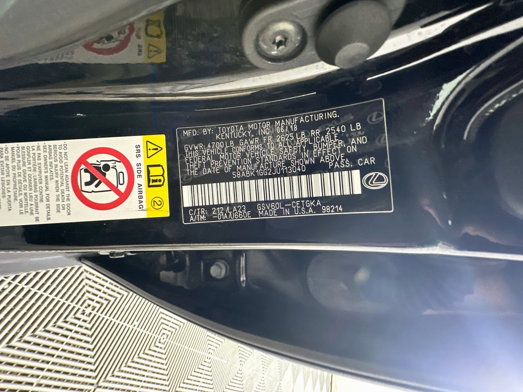 Used 2018 Lexus ES 350 w/ Navigation System Package FWD image 12