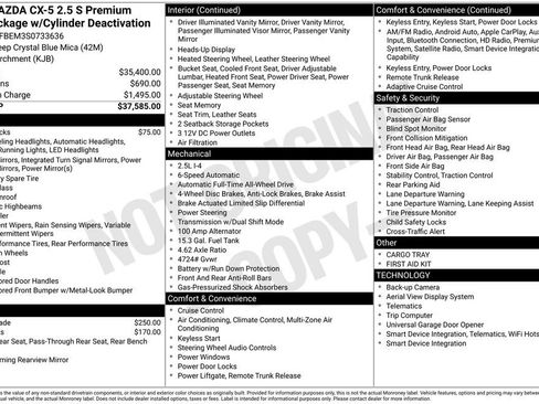 New 2025 MAZDA CX-5 AWD 2.5 S w/ Premium Plus Pkg image 29