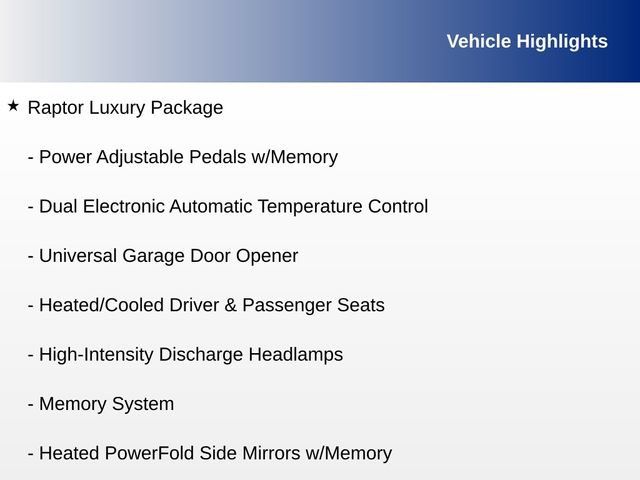 Used 2014 Ford F150 Raptor w/ Equipment Group 801A Luxury AWD/4WD image 9