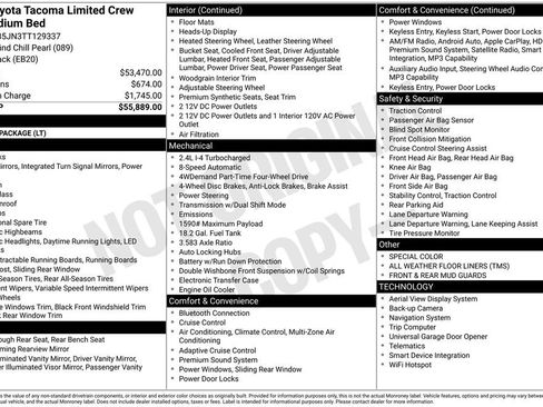 New 2026 Toyota Tacoma Limited AWD/4WD image 4