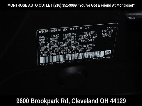 Used 2020 Honda HR-V Touring image 41