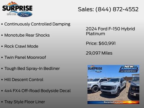 Used 2024 Ford F150 Platinum w/ Equipment Group 702A High AWD/4WD image 22