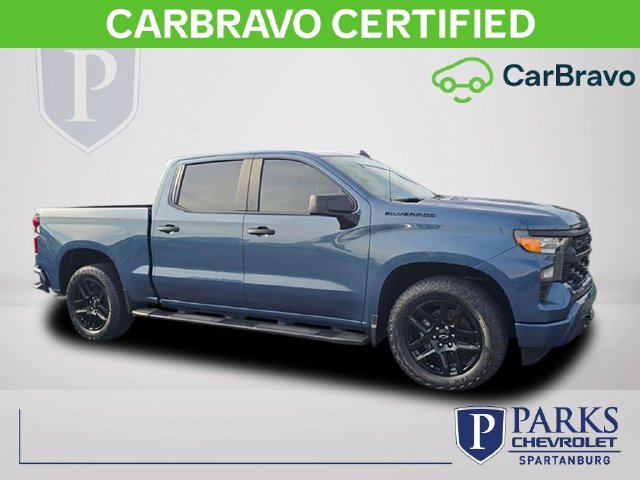 Certified 2024 Chevrolet Silverado 1500 Custom w/ Dark Appearance Package RWD image 1