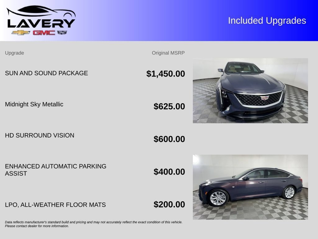 Used 2025 Cadillac CT5 Premium Luxury w/ Sun And Sound Package RWD image 7
